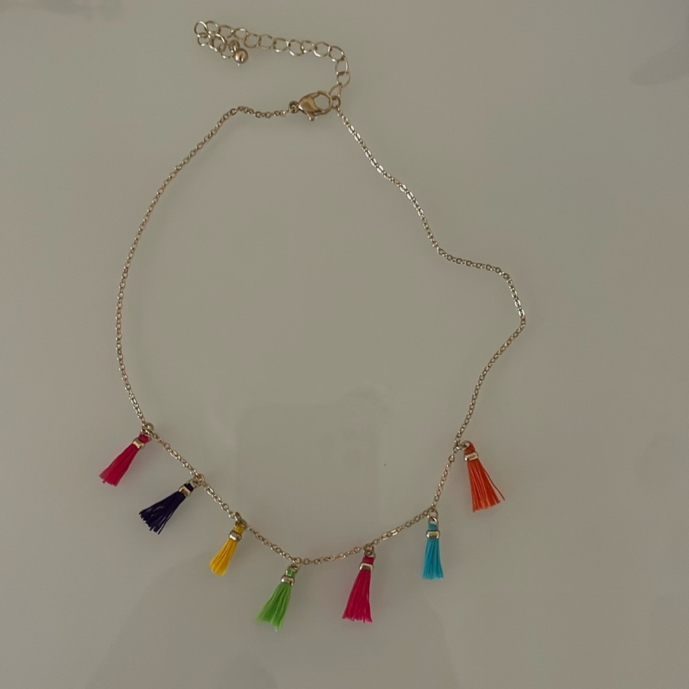 Gold tassel bracelet/ necklace